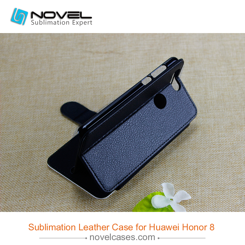 Newest Sublimation pu leather wallet  for Huawei Hornor 8