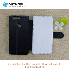 Newest Sublimation pu leather wallet  for Huawei Hornor 8