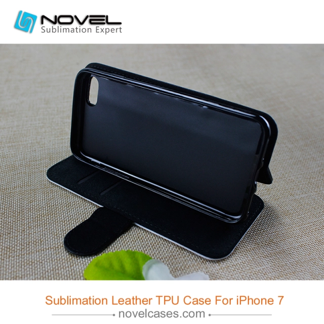 Sublimation flip leather cover for iphone 7/8