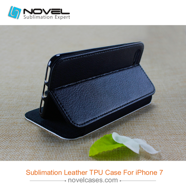 Sublimation flip leather cover for iphone 7/8