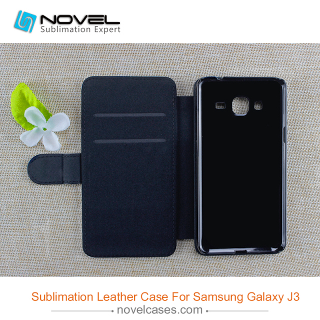 High quality sublimation phone case wallet for Sam-sung galaxy J3
