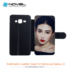 High quality sublimation phone case wallet for Sam-sung galaxy J3