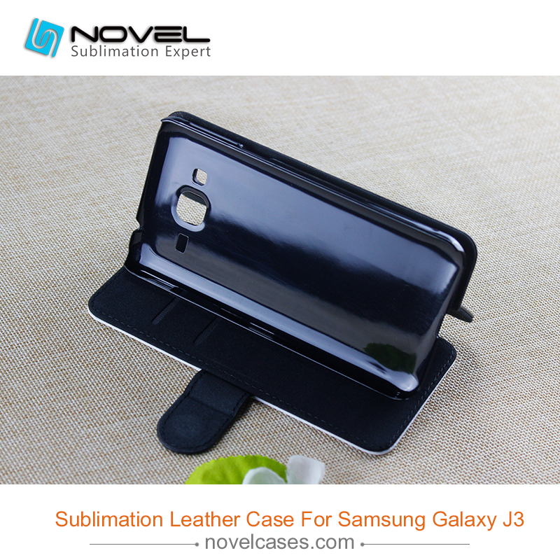 High quality sublimation phone case wallet for Sam-sung galaxy J3