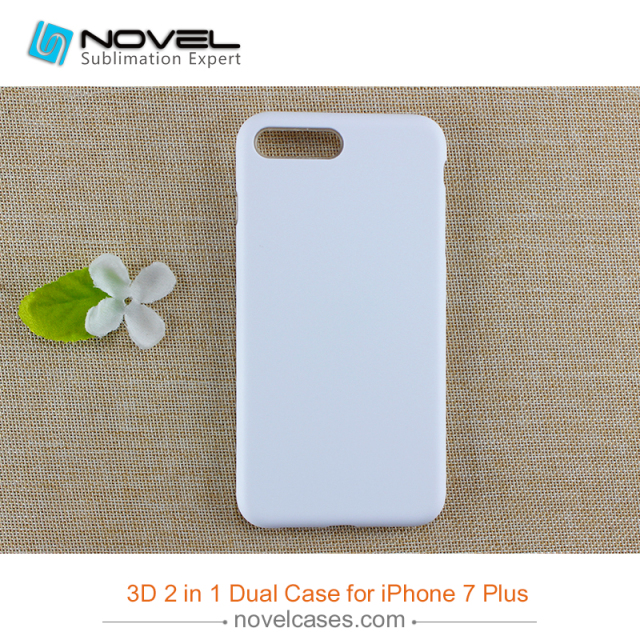 For iPhone 7/8 Plus DIY Sublimation 3D 2IN1 Mobile Phone Shell