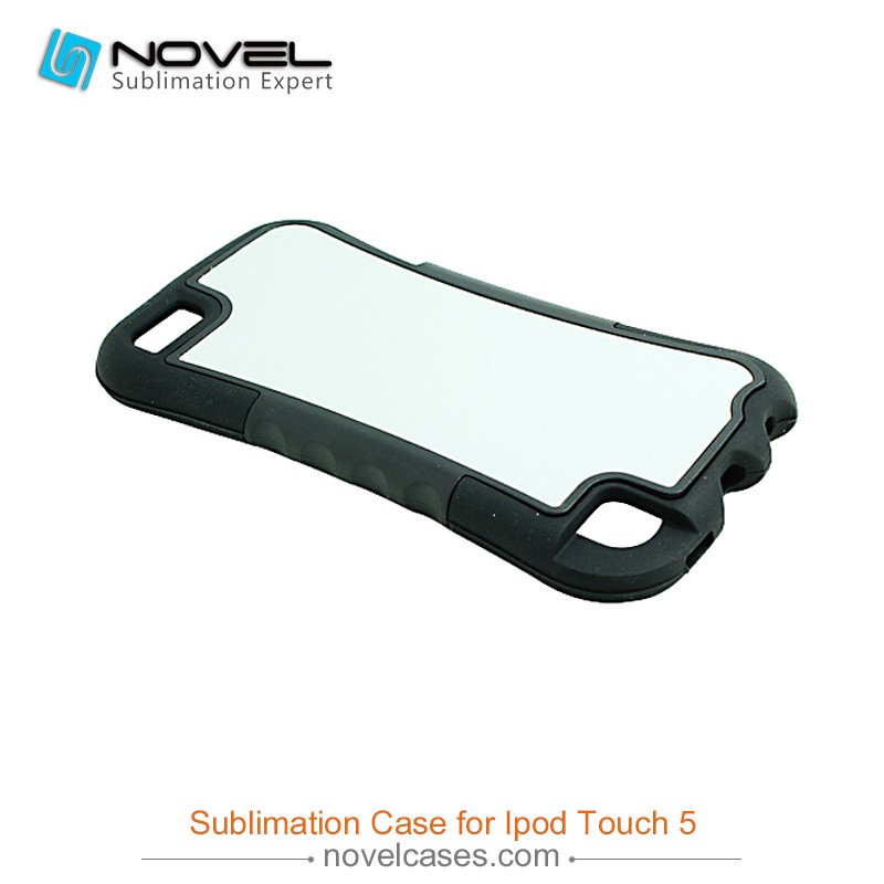 For Ipod Touch 5/6  2D Sublimation heavy duty 2 in 1 Phone Case