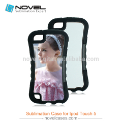 For Ipod Touch 5/6  2D Sublimation heavy duty 2 in 1 Phone Case