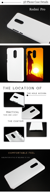 Newest Blank Sublimation Phone Case for Redmi Pro