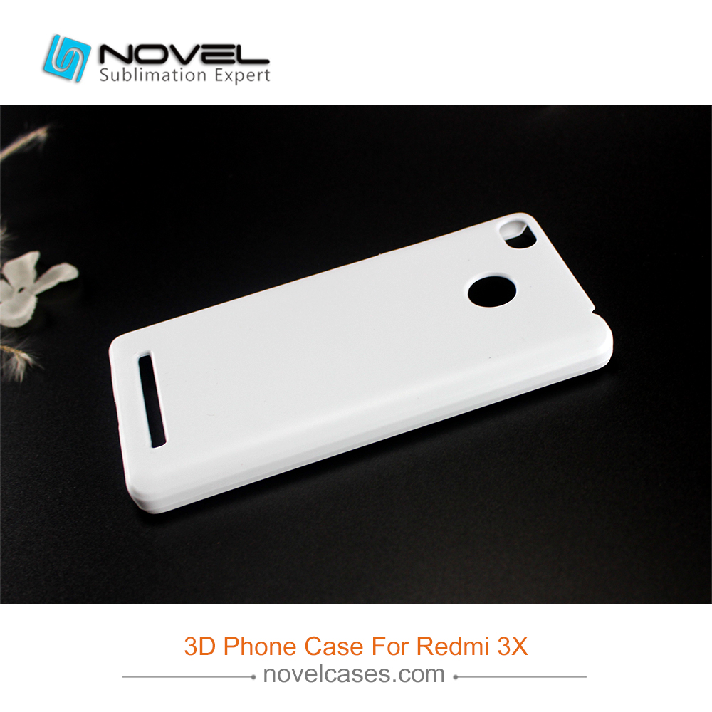 For Xiaomi Redmi 3X DIY Plastic 3D Sublimation Phone Case