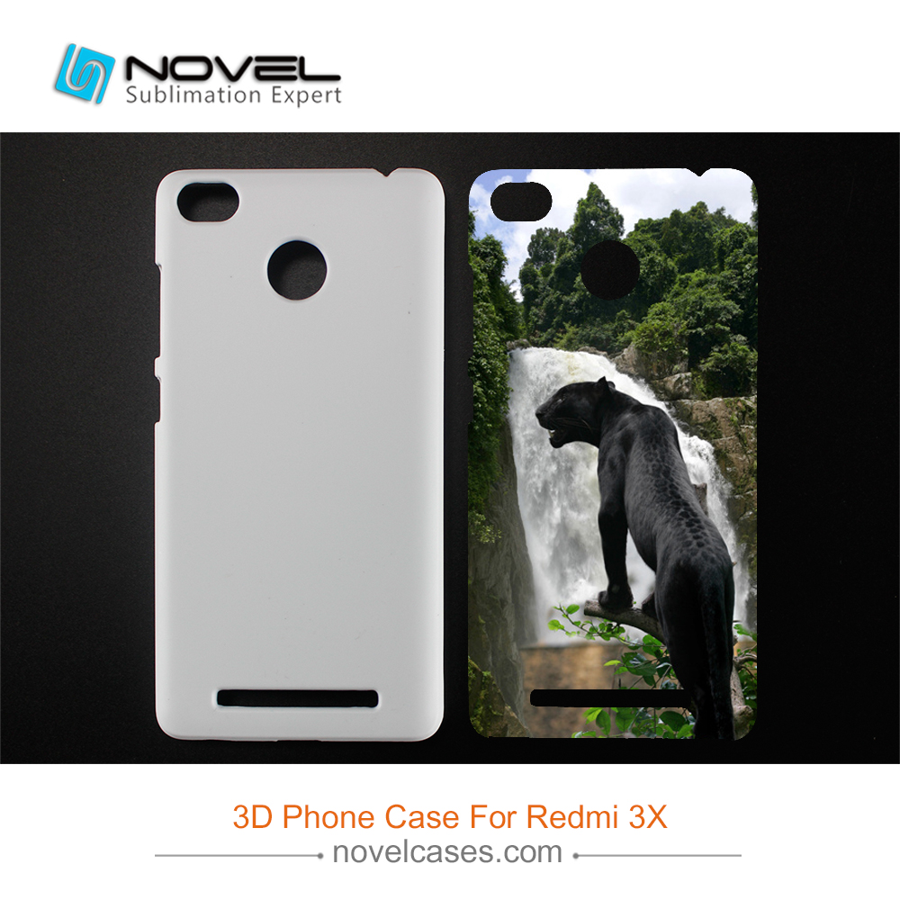 For Xiaomi Redmi 3X DIY Plastic 3D Sublimation Phone Case