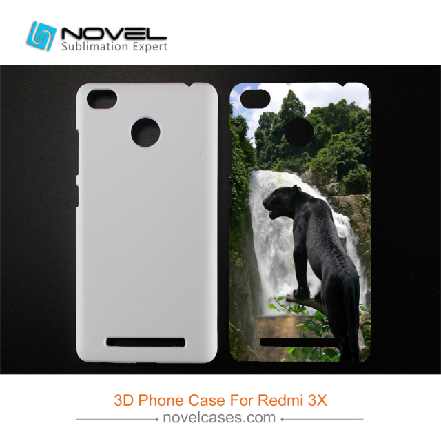 For Xiaomi Redmi 3X DIY Plastic 3D Sublimation Phone Case