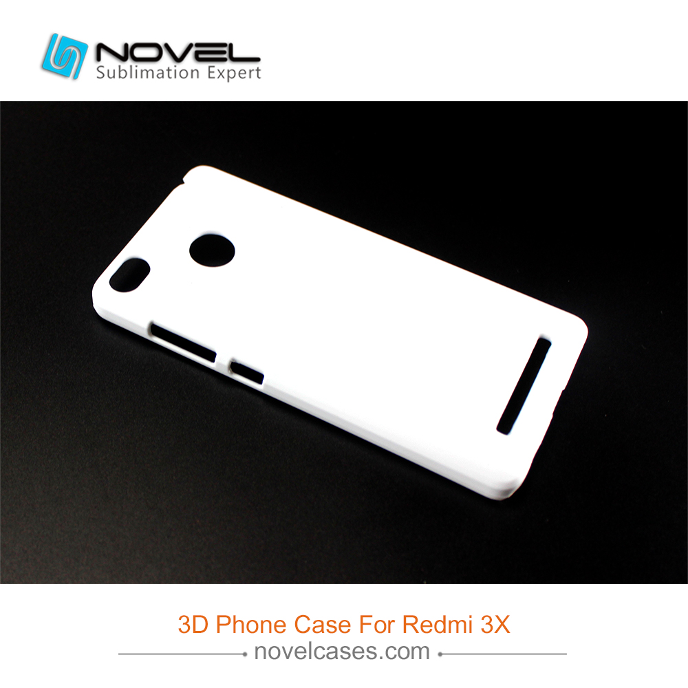 For Xiaomi Redmi 3X DIY Plastic 3D Sublimation Phone Case