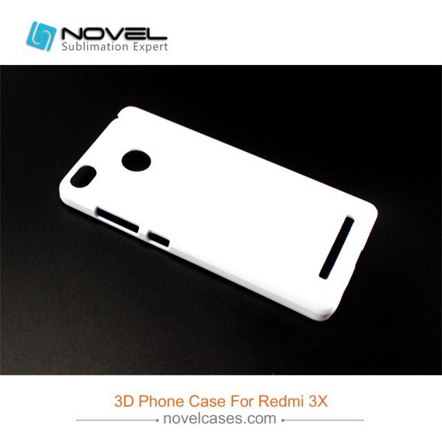 For Xiaomi Redmi 3X DIY Plastic 3D Sublimation Phone Case