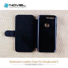 Customized Sublimation PU Leather Wallet for Google Pixel 5''