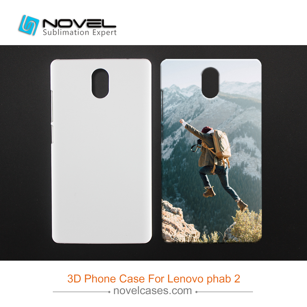 For Lenovo Phab2 Sublimation Blank 3D Plastic Phone Case Cover