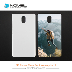 For Lenovo Phab2 Sublimation Blank 3D Plastic Phone Case Cover