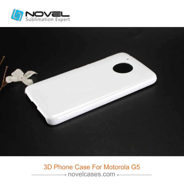 For Moto-Rola G5 Sublimation Blank 3D Plastic Phone Cover