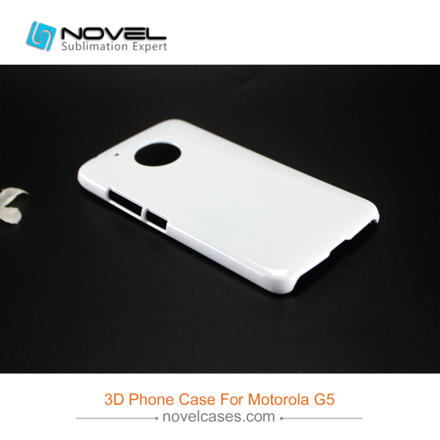For Moto-Rola G5 Sublimation Blank 3D Plastic Phone Cover
