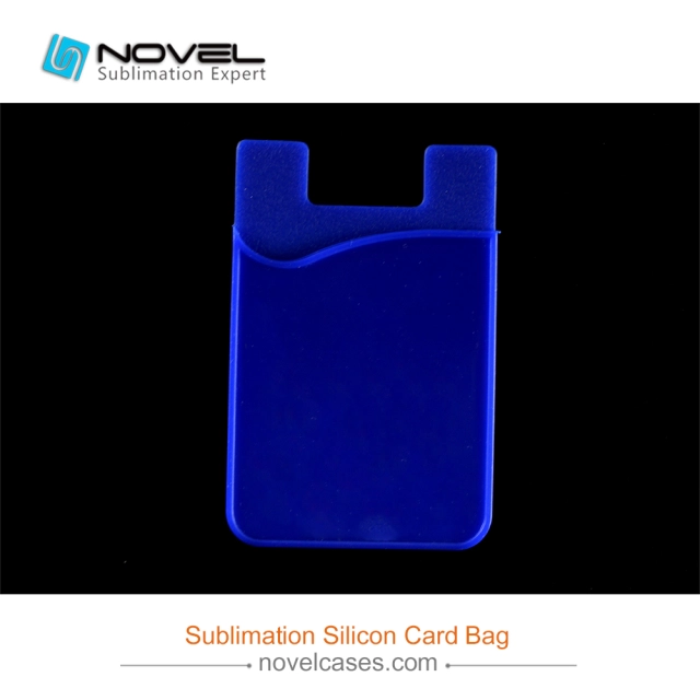 Popular Sublimation Silicone Card Holder, Phone Back Card Holder