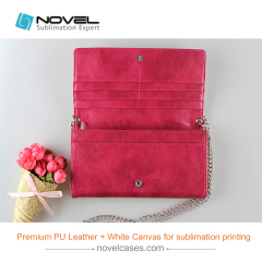 DIY Sublimation Dual-Used Leather Bag for Lady, Popular Sublimation Women Bag