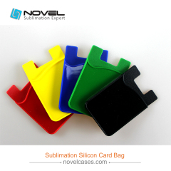 Popular Sublimation Silicone Card Holder, Phone Back Card Holder