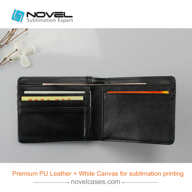 DIY Sublimation Blank Bi-Fold Wallet for Men