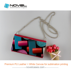 DIY Sublimation Dual-Used Leather Bag for Lady, Popular Sublimation Women Bag