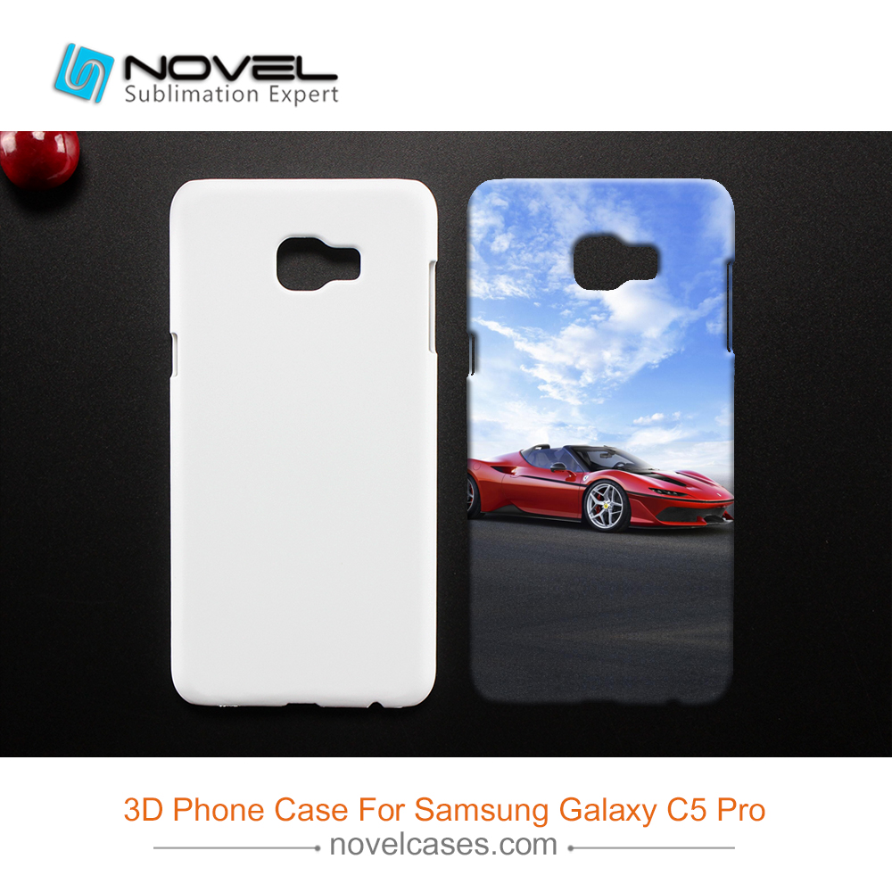 For Galaxy C5 Pro Sublimation 3D Plastic Blank Phone Shell