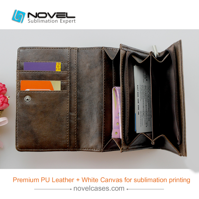 New Arrival Sublimation Short Design Wallet for Lady