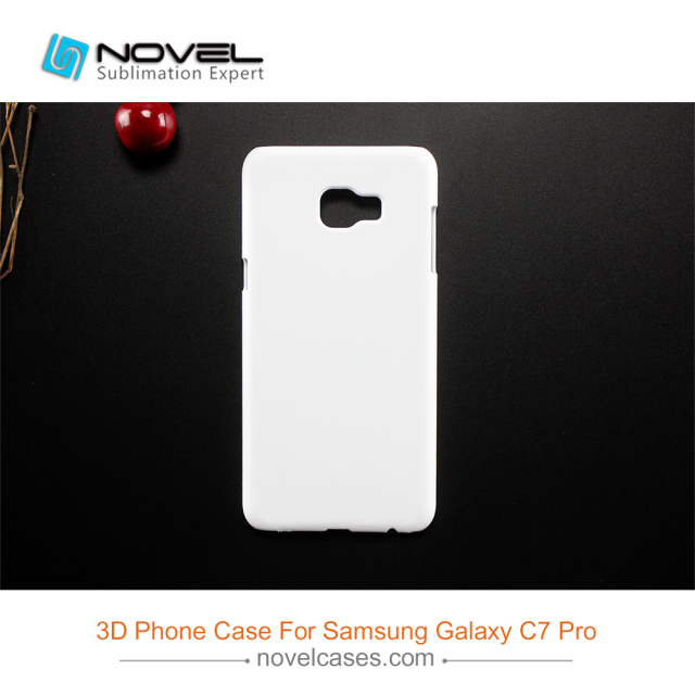 For Galaxy C7 Pro Sublimation 3D Blank Plastic Phone Case