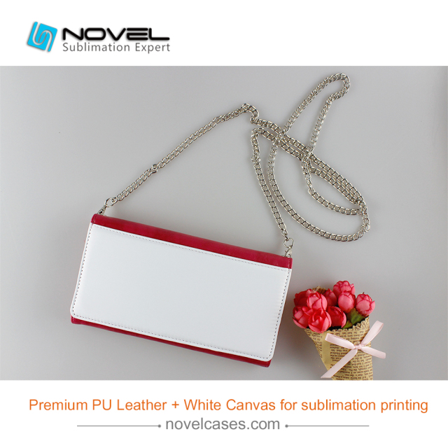 DIY Sublimation Dual-Used Leather Bag for Lady, Popular Sublimation Women Bag