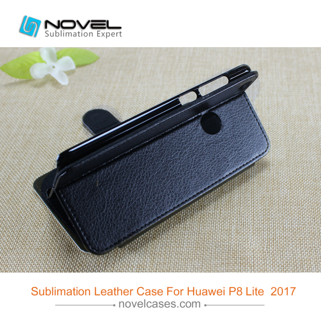 2017 Newest Sublimation Leather Wallet for Huawei P8 Lite 2017