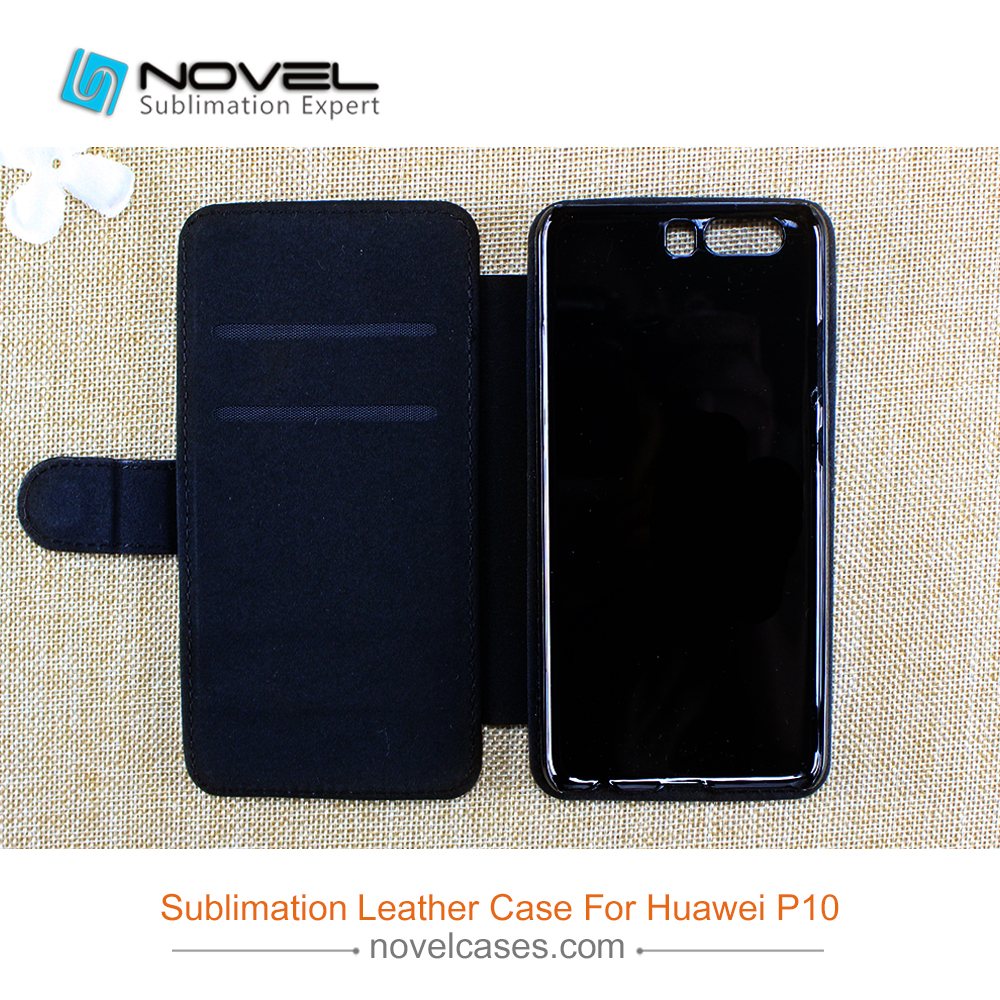 For Hauwei P10 DIY Sublimation PU Leather Phone Shell
