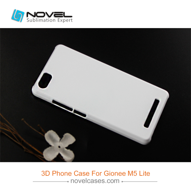 For Gionee M5 Lite Sublimation Blank 3D Plastic Phone Back Shell Case