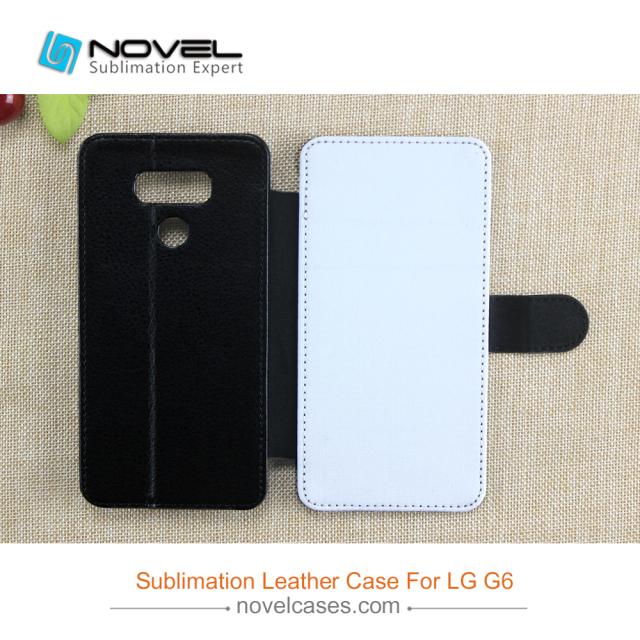 Newest Sublimation Blank Leather Wallet for lG G6, DIY Leather Phone Case