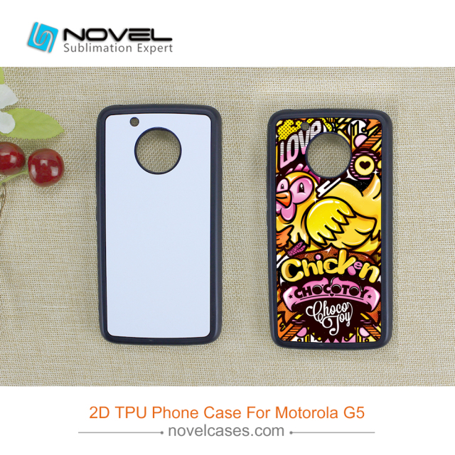 Rubber 2D Sublimation Blank Cell Phone Case For Moto-Rola G5