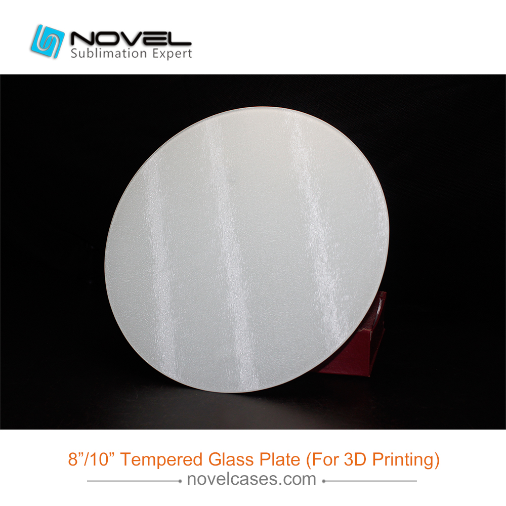 Blank Sublimation 8"Tempered Glass Plate For 3D Printing