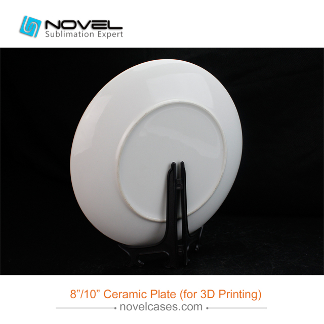 High Quality Sublimation Blank 8 Inch Ceramic White Plate