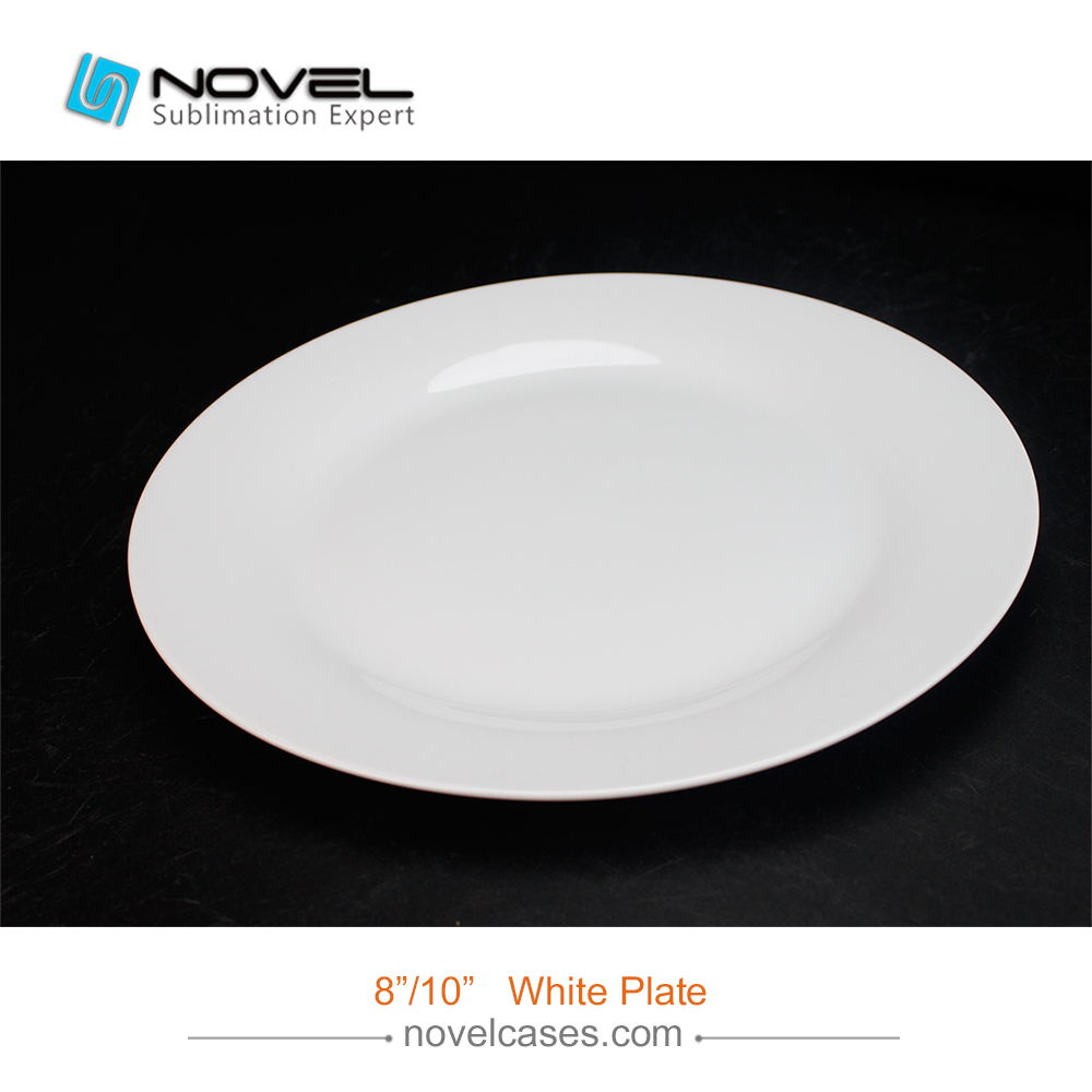 DIY 10 Inch Sublimation Blank White Plate For Digital Photo Printing