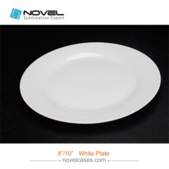 DIY 10 Inch Sublimation Blank White Plate For Digital Photo Printing