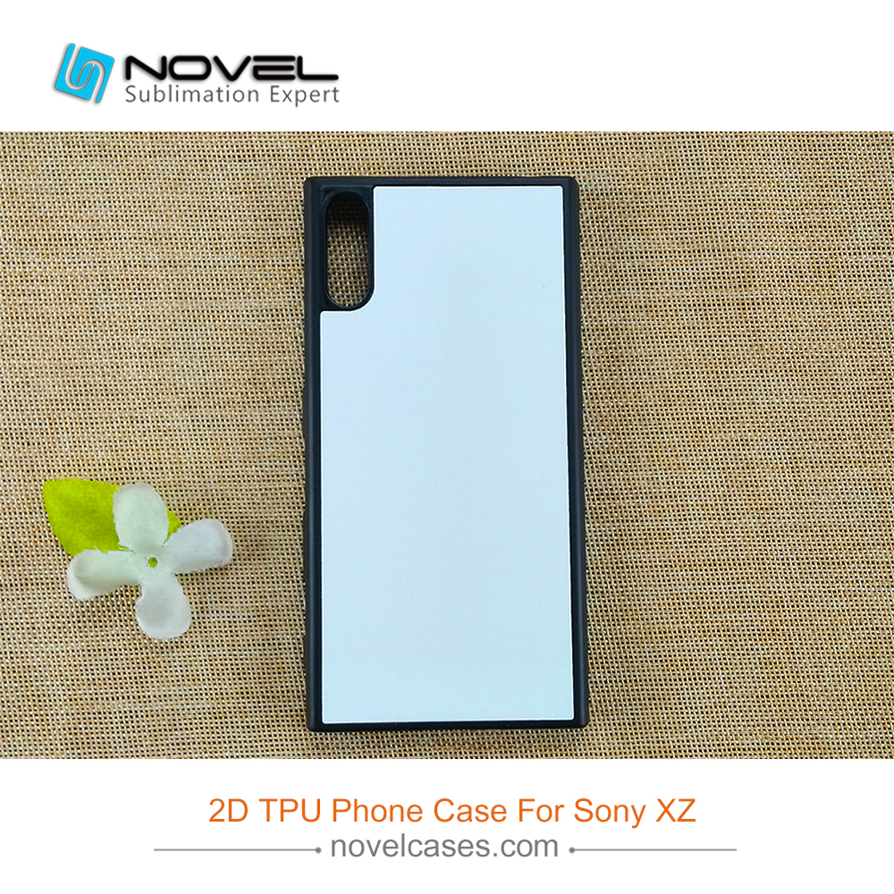 2D Sublimation Blank Rubber TPU Phone Cover For Sony XZ