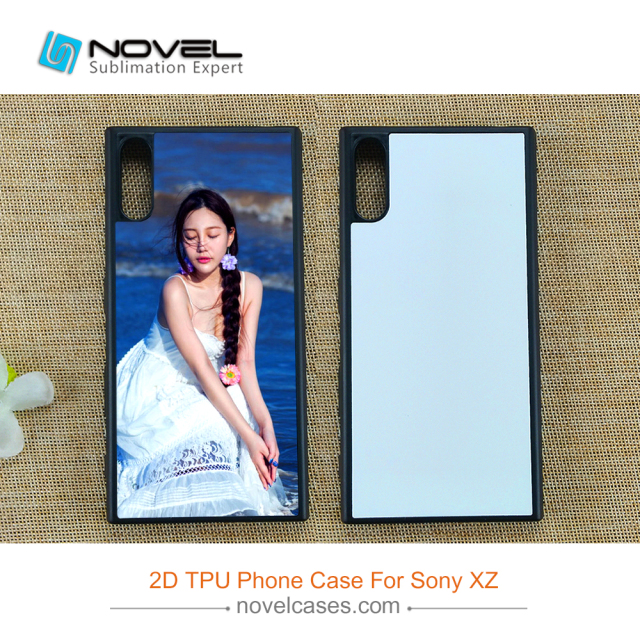 2D Sublimation Blank Rubber TPU Phone Cover For Sony XZ