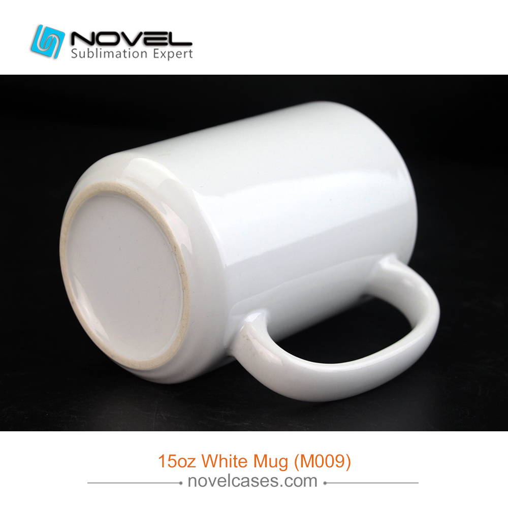 Premium Grade "A" Quality Coated 15oz White Ceramic Mug