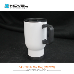 14OZ Stainless Steel White Car Sublimation Mug