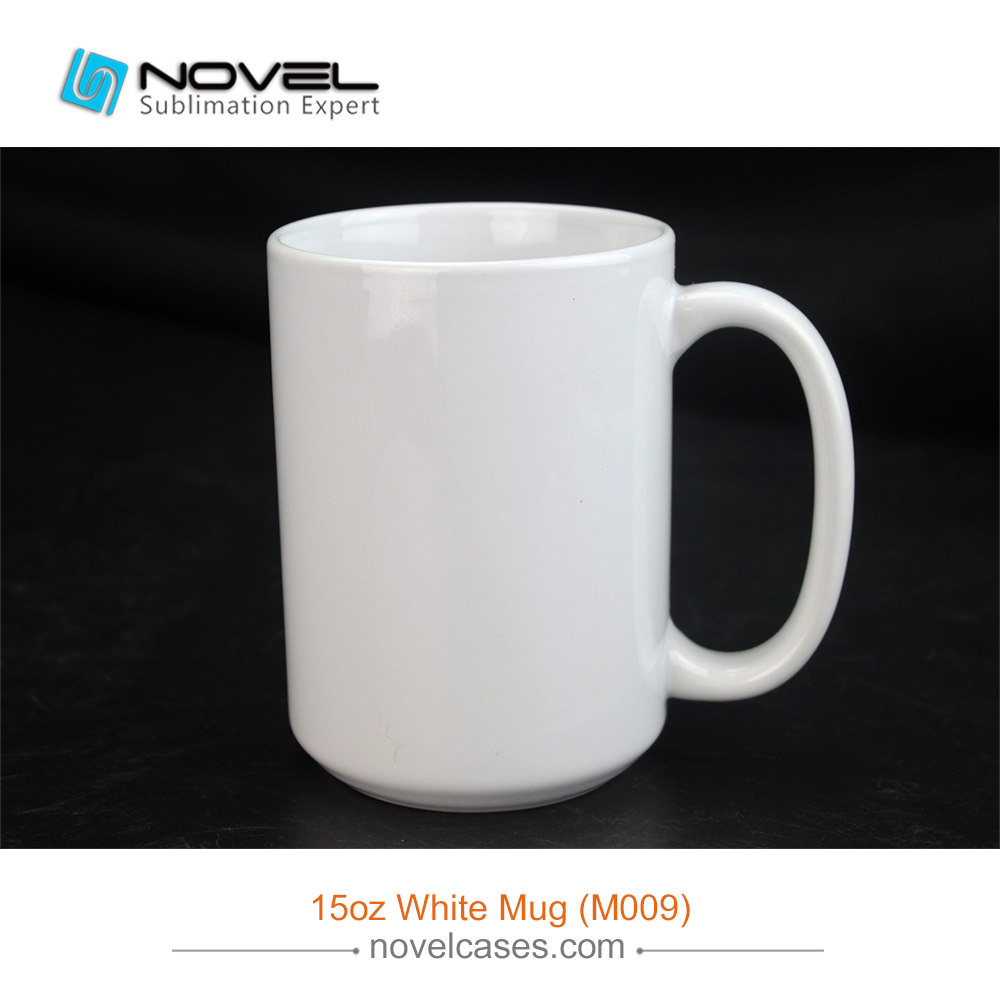 Premium Grade "A" Quality Coated 15oz White Ceramic Mug