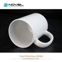 Premium Grade "A" Quality Coated 15oz White Ceramic Mug
