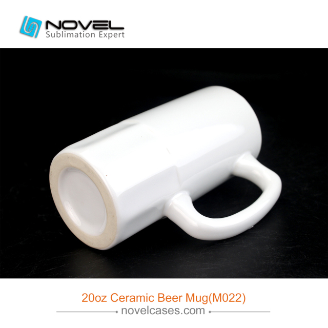 20oz Sublimation Blank White Ceramic Beer Mug