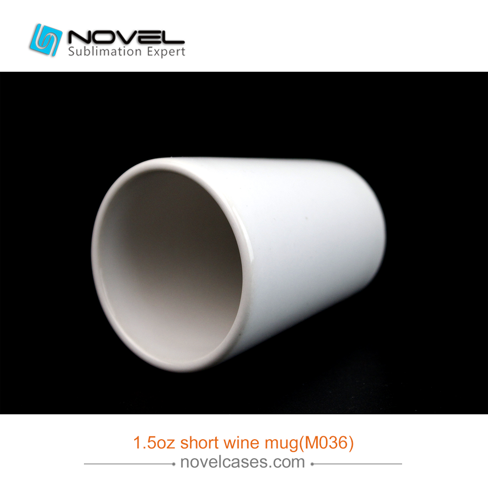1.5oz Sublimation Blank Short Wine Mug,DIY Wine Cup