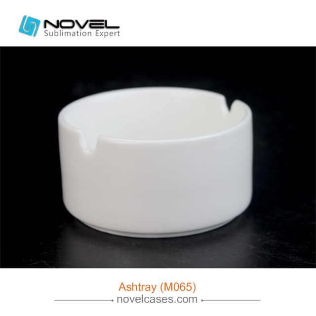 White Sublimation Blank Ceramc Ashtray,Custom Smoke Ashtray