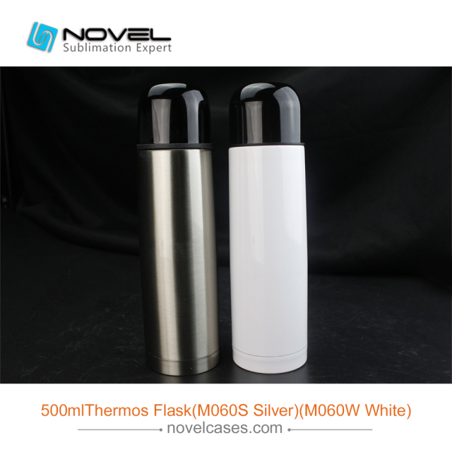 500ml Stainless Steel Thermos Bottle Sublimation Water Bottle