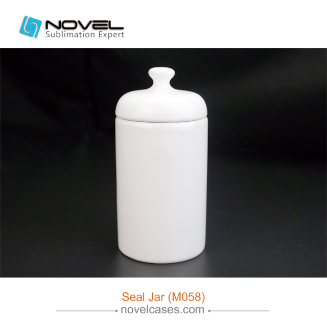 Custom Sublimation Blank Ceramic Seal Pot,White Seal Pot